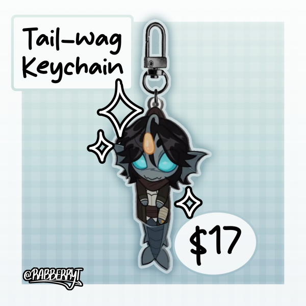 Sebastian Solace - Tail-wag Keychain