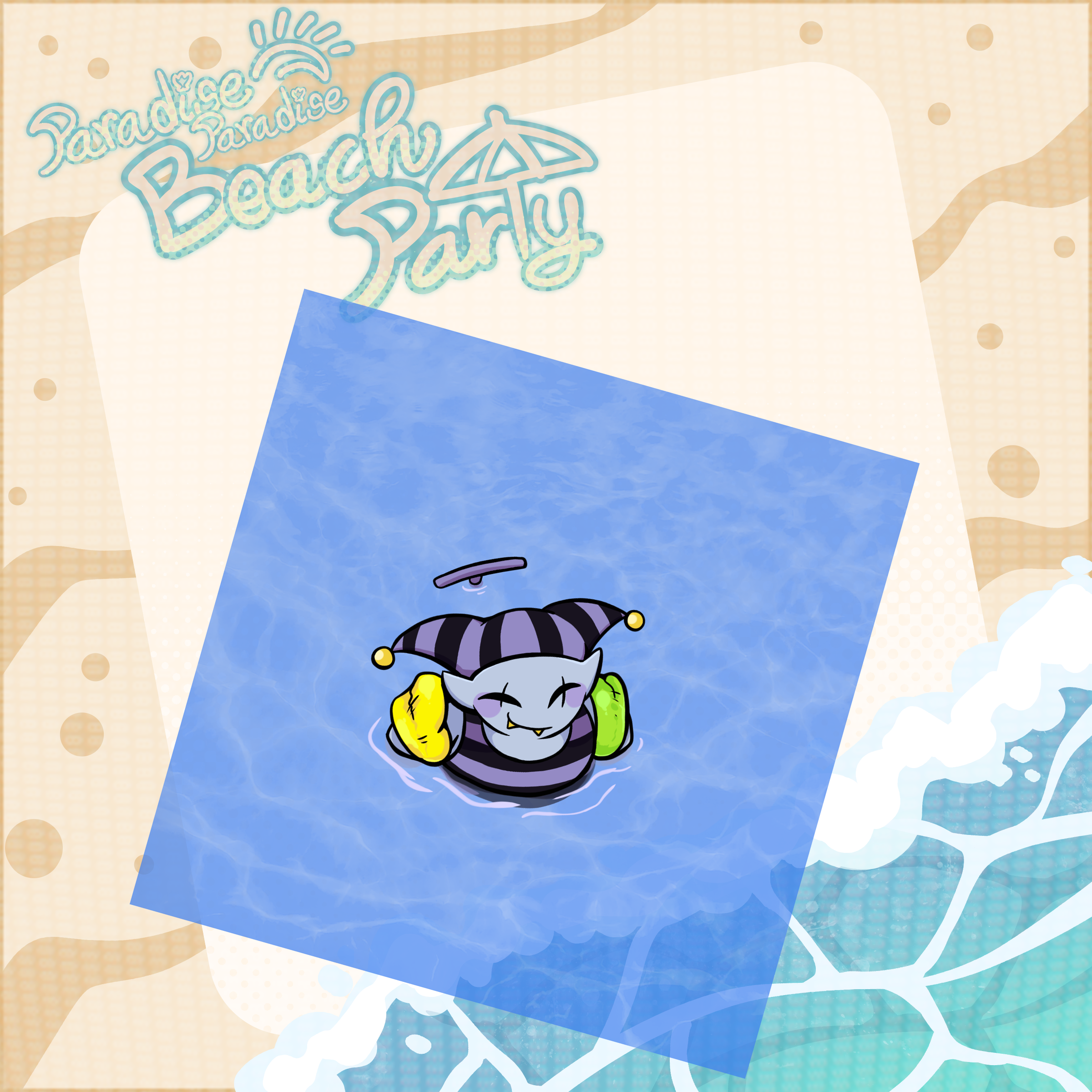 Ripple Jevil Wading Coaster