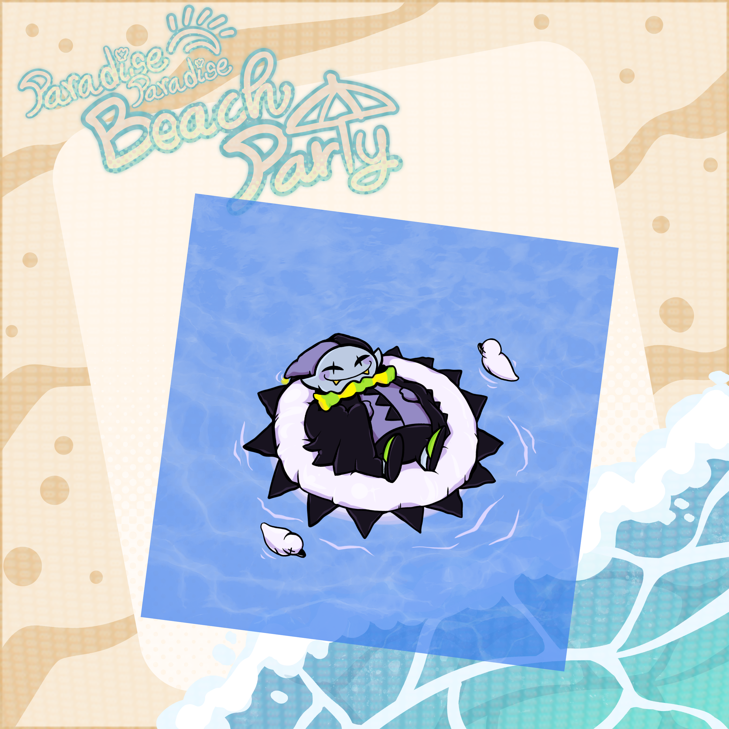 Ripple Lounging Jevil Coaster