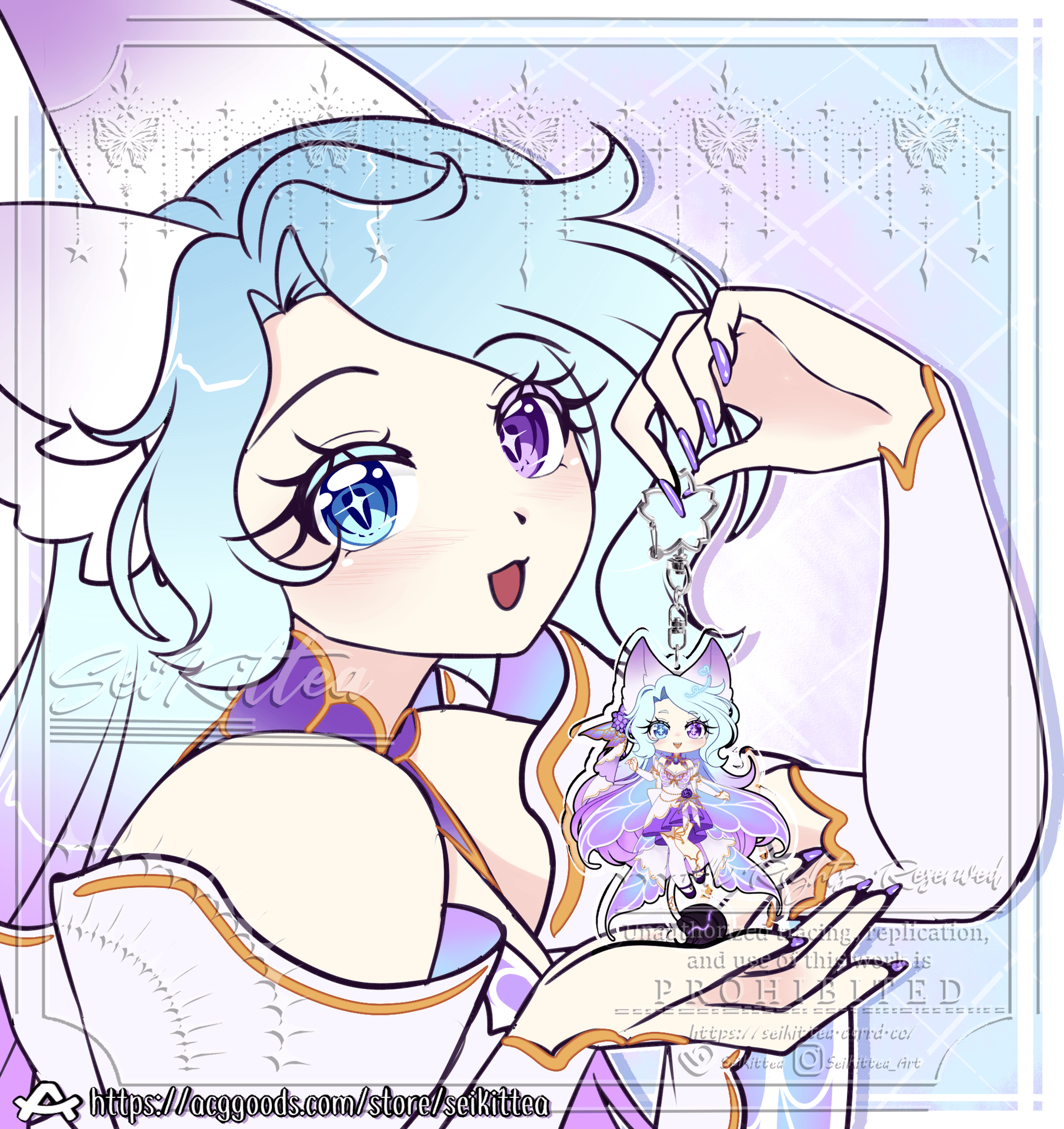 Seika Chibi || Double Sided Acrylic Keychain