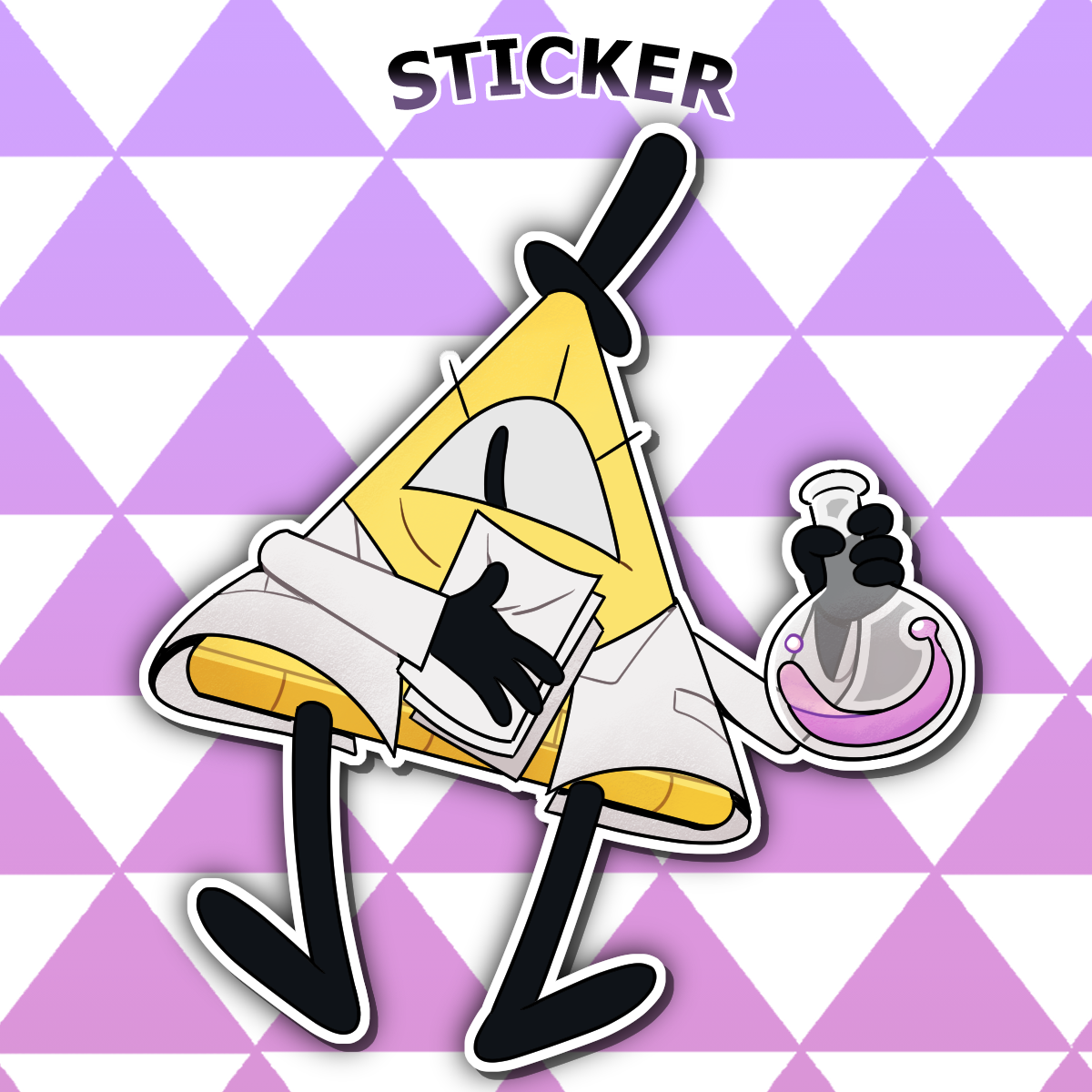 Scientist Bill Cipher Sticker