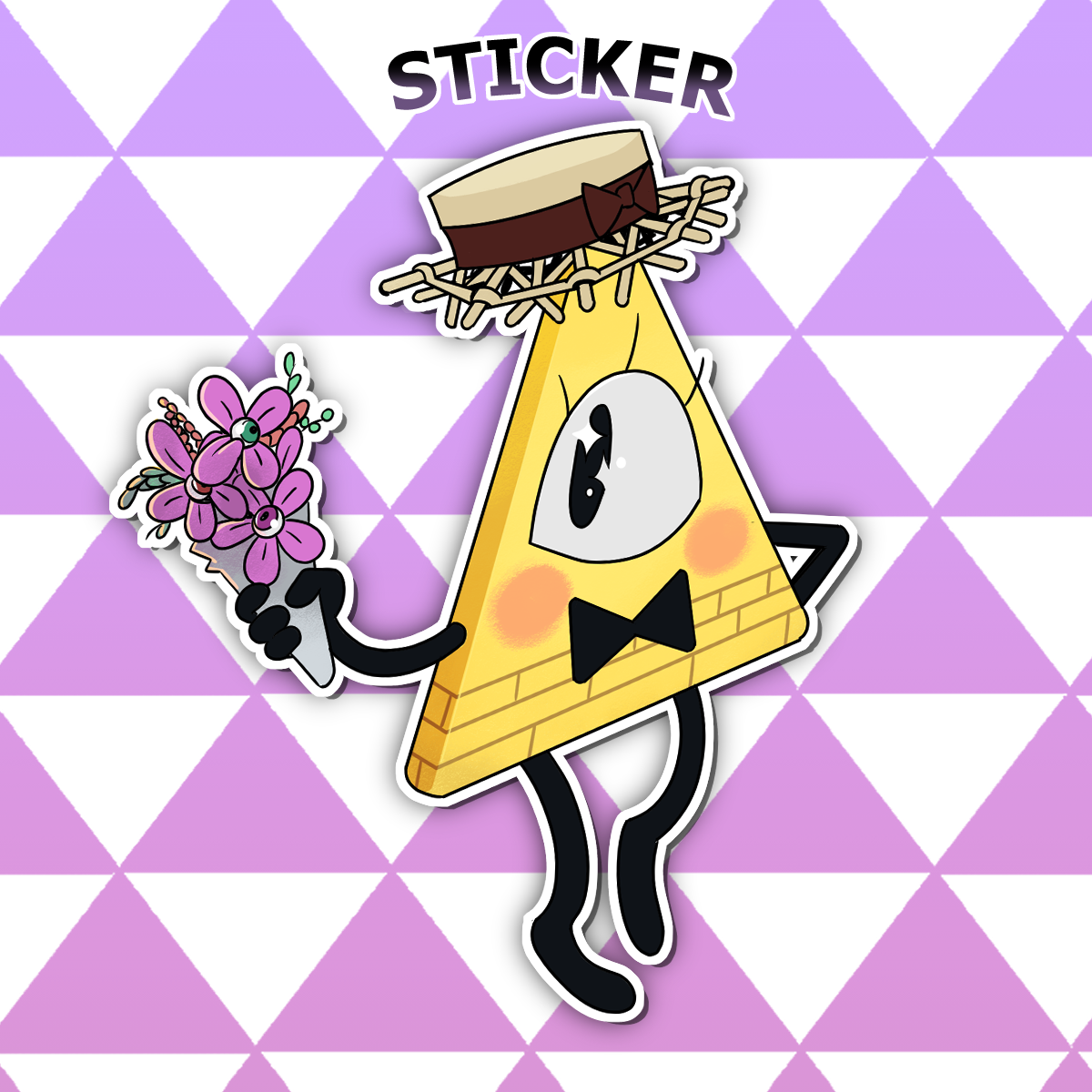Cute Bill Cipher Sticker