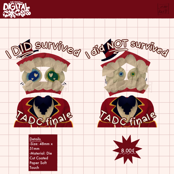 Caine finale stickers