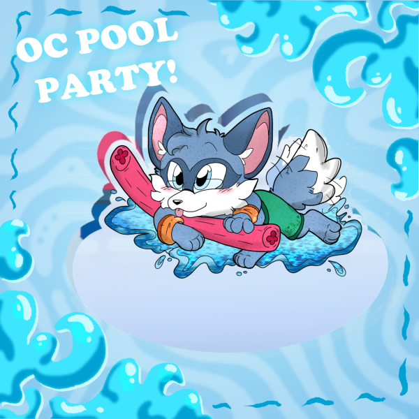 Julez Daily Oc Pool party Shake Acrylic Stand No Base
