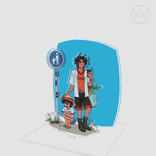 Ace and Baby Luffy Standee
