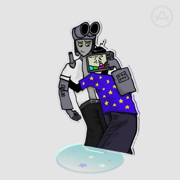Gunshow (Mr Puzzles x Mr WPNZ) Acrylic Standees - SMG4