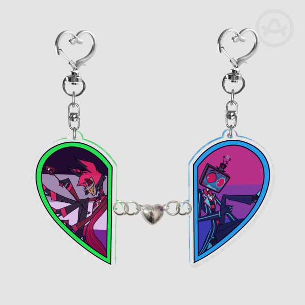 Radiostatic Pride - Clear Acrylic Magnet Keychains