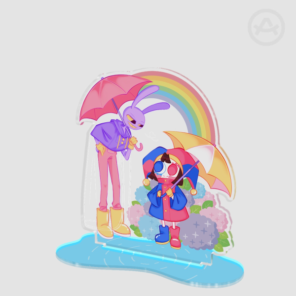 TADC - Funnybunny in the rain acrylic standee - version A