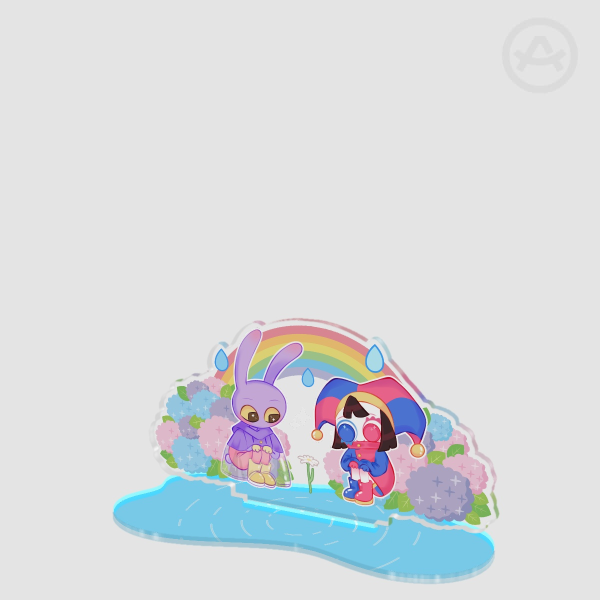 TADC - Funnybunny in the rain acrylic standee - version B