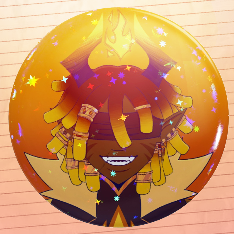 Flamefrags sparkly badge - Unstable SMP