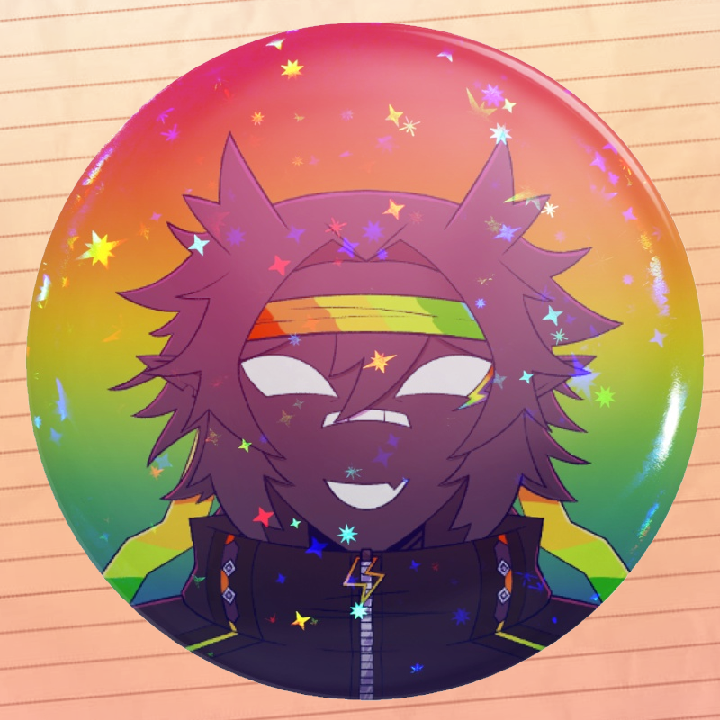 Spokeishere sparkly badge - Unstable SMP