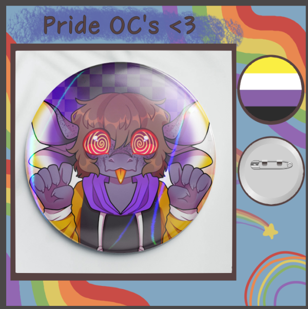 Kakasu Nonbinary|| Pin Badge