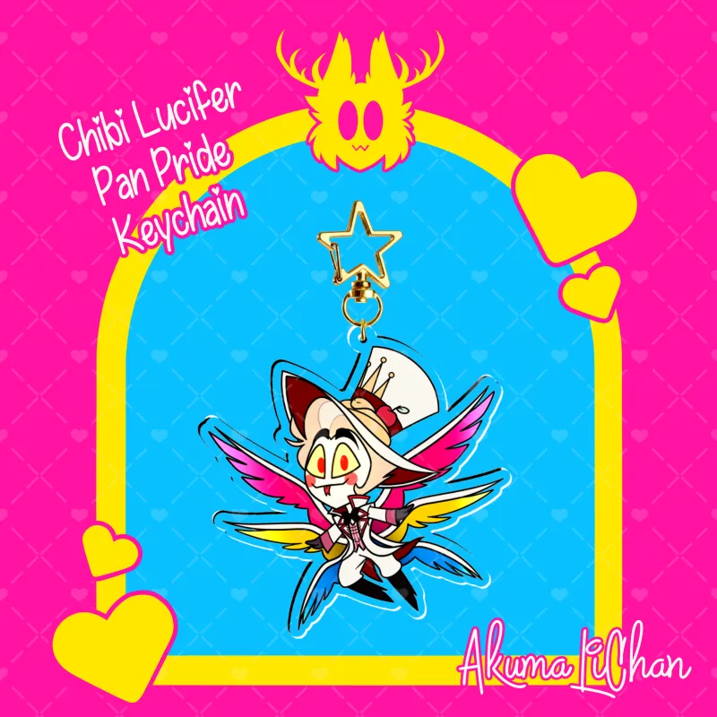 Chibi Lucifer Pan Pride Keychain by AkumaLiChan - ACGGOODS
