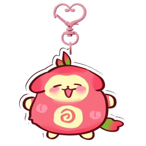 Fruit Animal Keychain Set