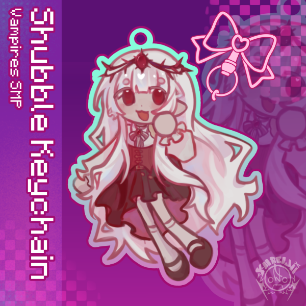 Shubble Shelby - Vampires SMP VSMP MCYT - Colored Edge Acrylic Keychains