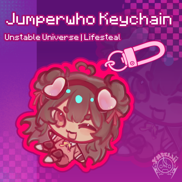 Jumperwho - Lifesteal SMP Unstable Universe UU - Colored Edge Acrylic Keychains