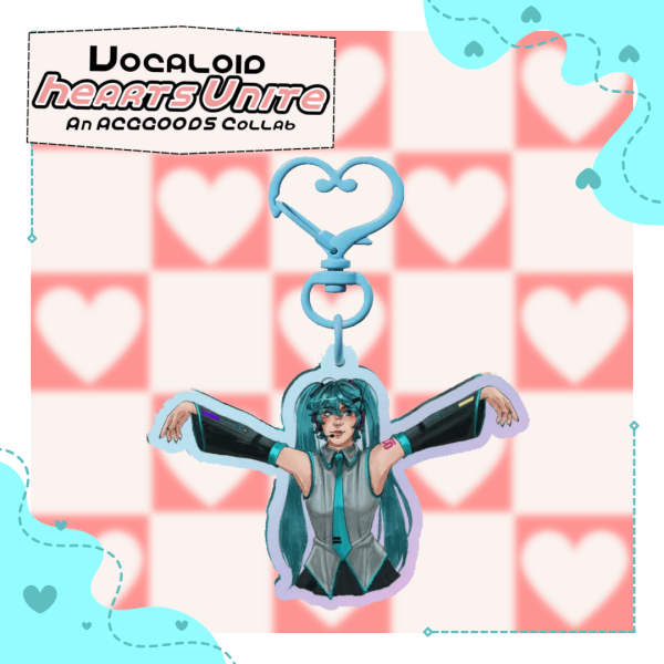 Hatsune Miku (Hearts Unite Collab) : Keychain