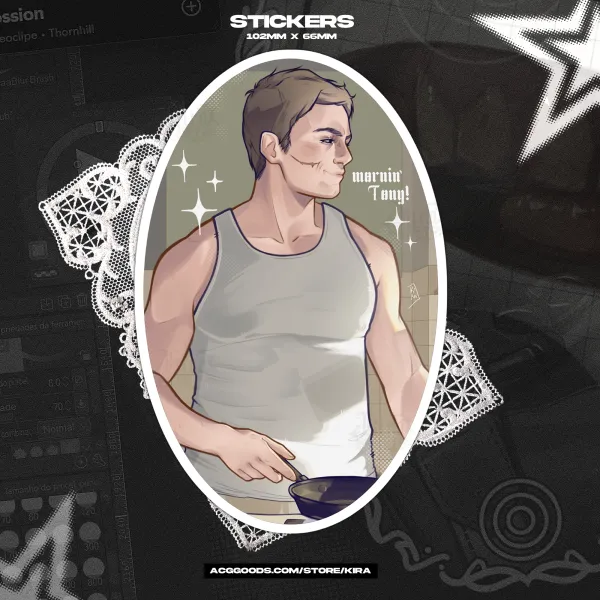 Mornin' Tony! - Bullseye Stickers - DDBA