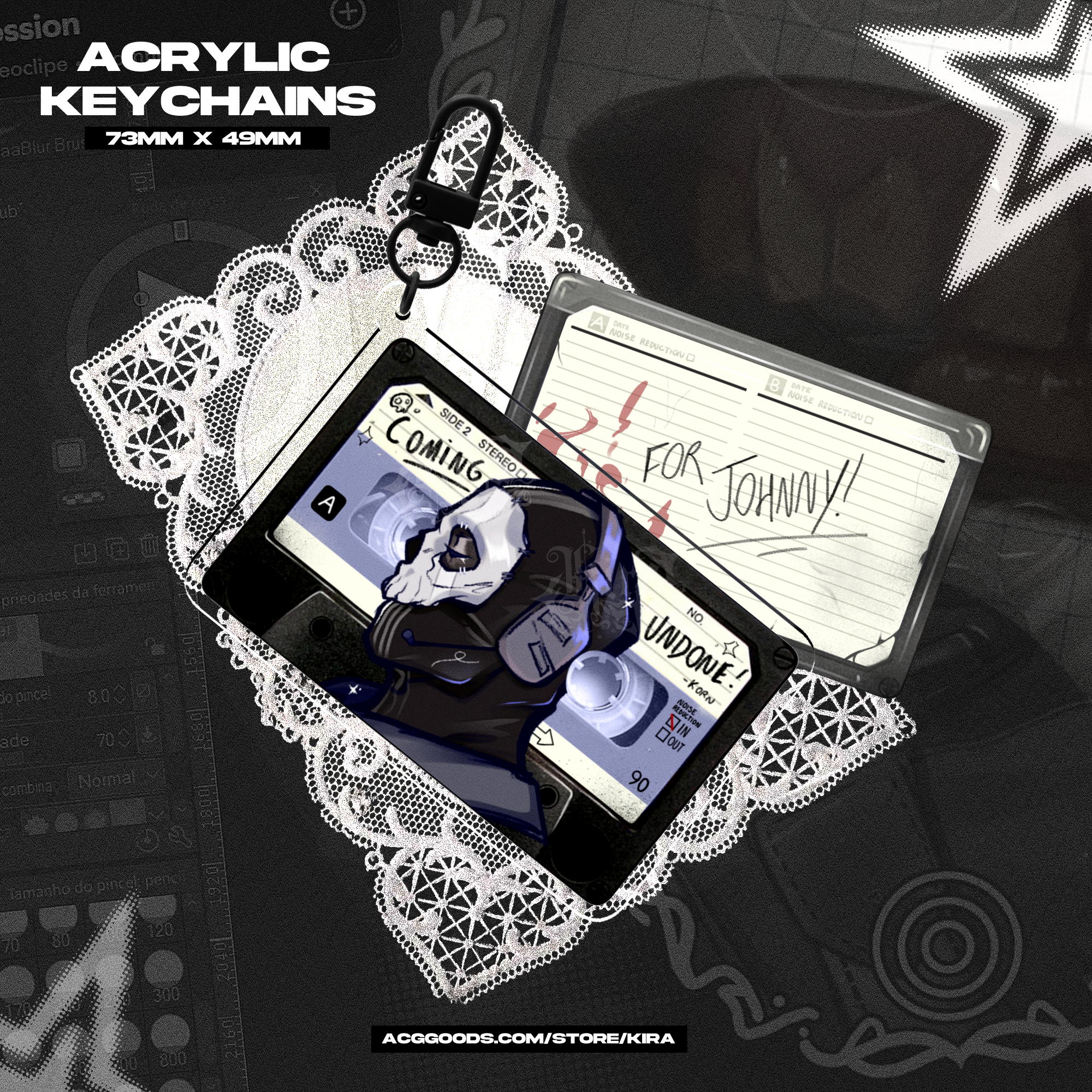 Ghost Keychains - COD