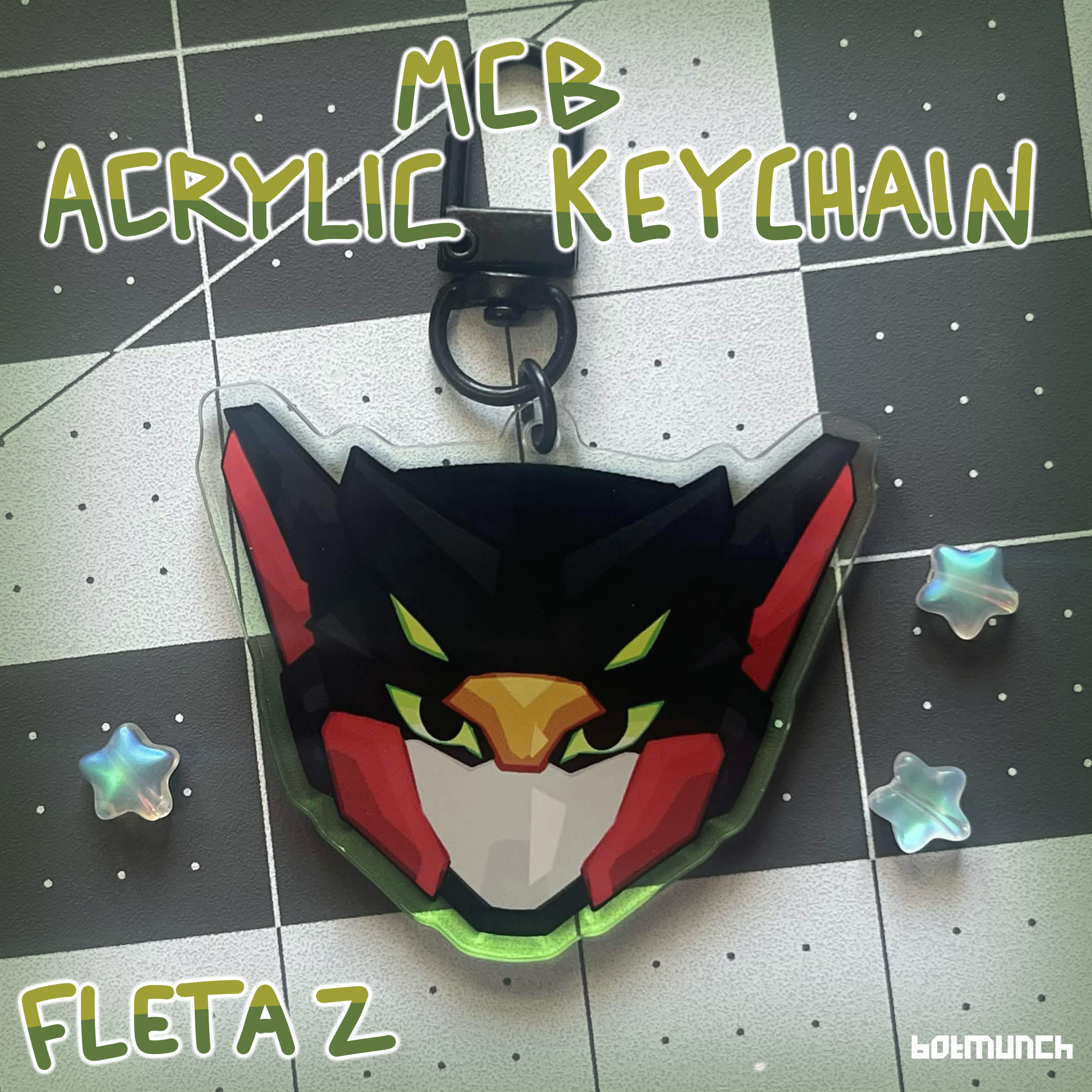 [MCB] Fleta Z - Colored Acrylic Keychain