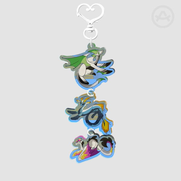 Aro Ace dragon Keychain