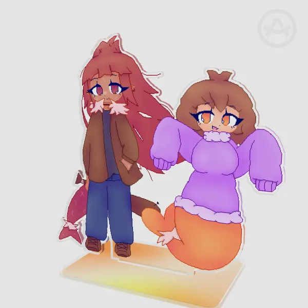 Rika and Mari Standee