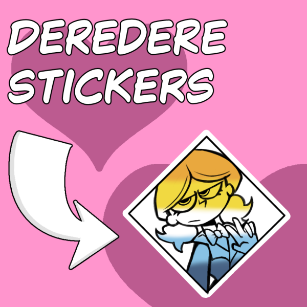 DereDere Pride Month Stickers | Kuu (White)
