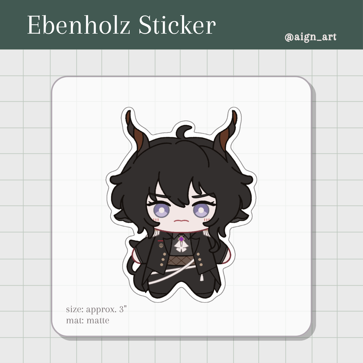 [Arknights] Ebenholz: Die Cut Sticker
