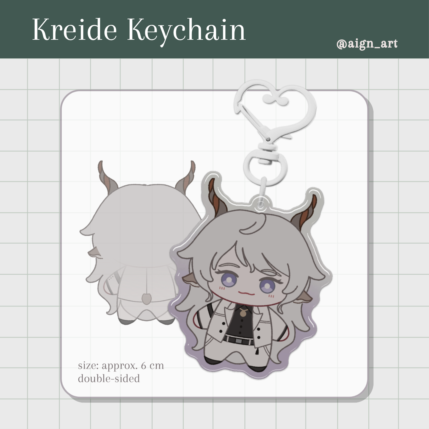 [Arknights] Kreide: Epoxy Acrylic Keychain