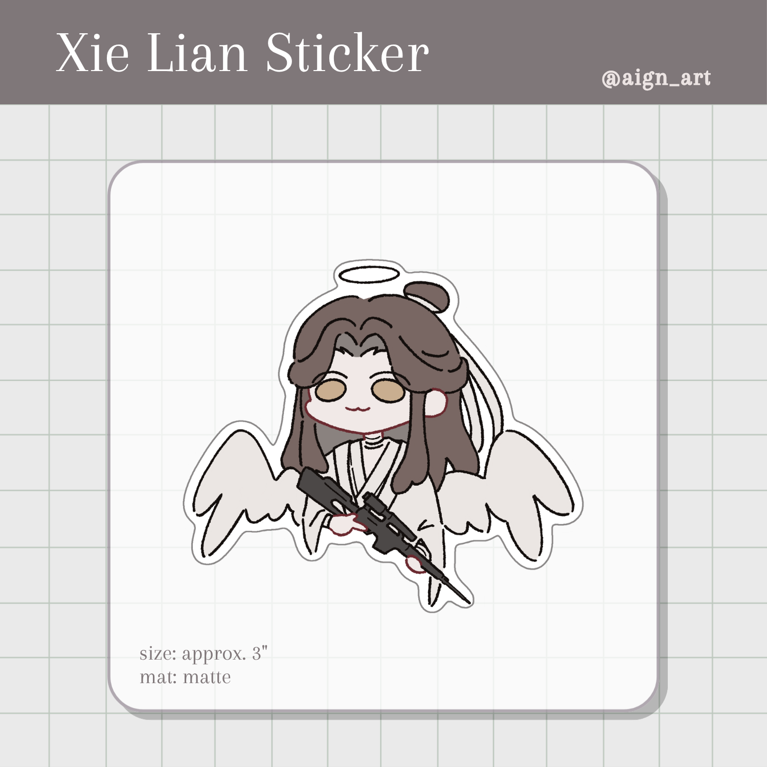 [TGCF] Angel Xie Lian: Die Cut Sticker