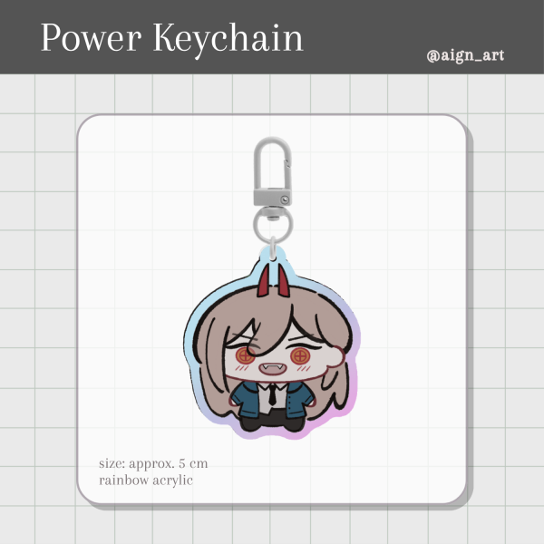 [Chainsaw Man] Power: Rainbow Acrylic Keychain