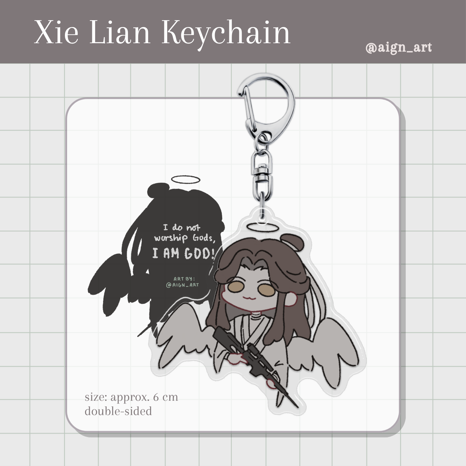[TGCF] Angel Xie Lian: Epoxy Acrylic Keychain