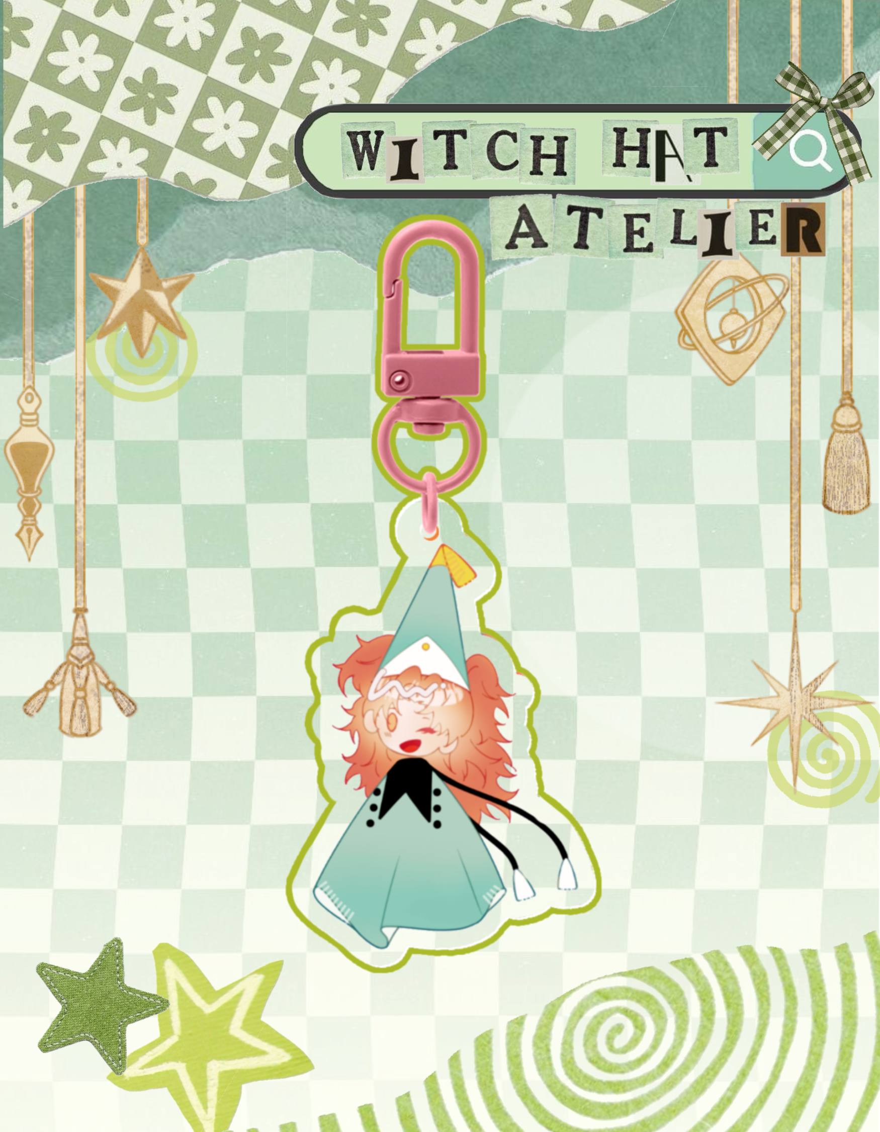 Tetia Chibi Acrylic Keychain - Witch Hat Atelier