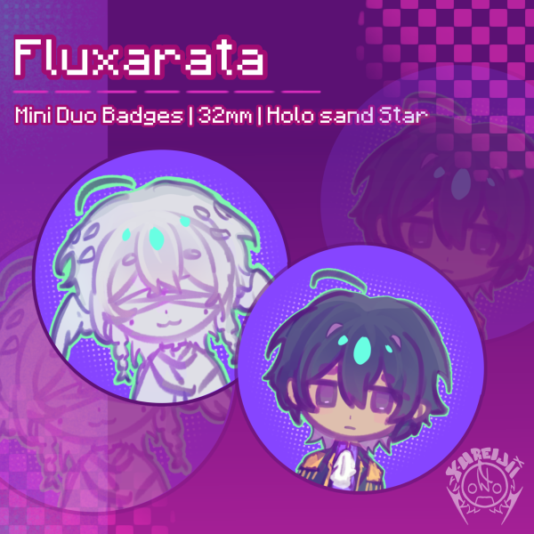 Polarity duo / Fluxarata State 2.5 Duo mini pin badge