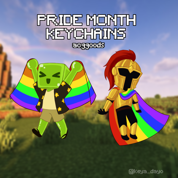 SlimeKnight LGBT Keychains