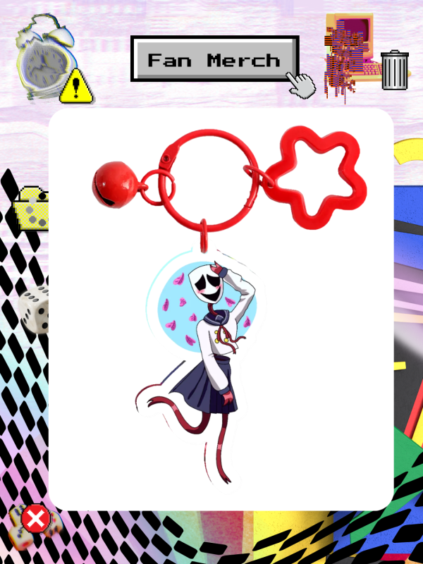 Gangle - The Amazing digital circus - TADC - Clear Acrylic Keychains