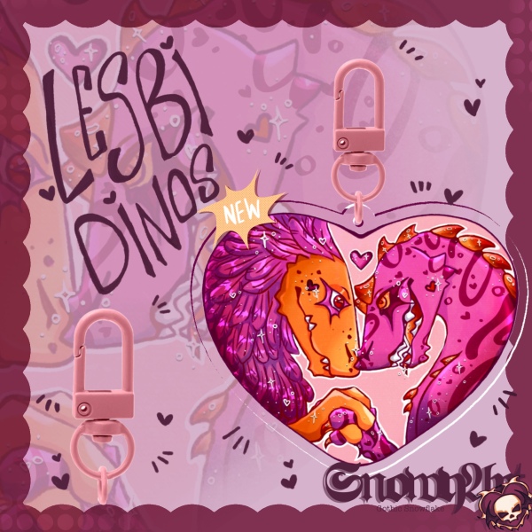 Lesbidinos! Acrylic Keychain