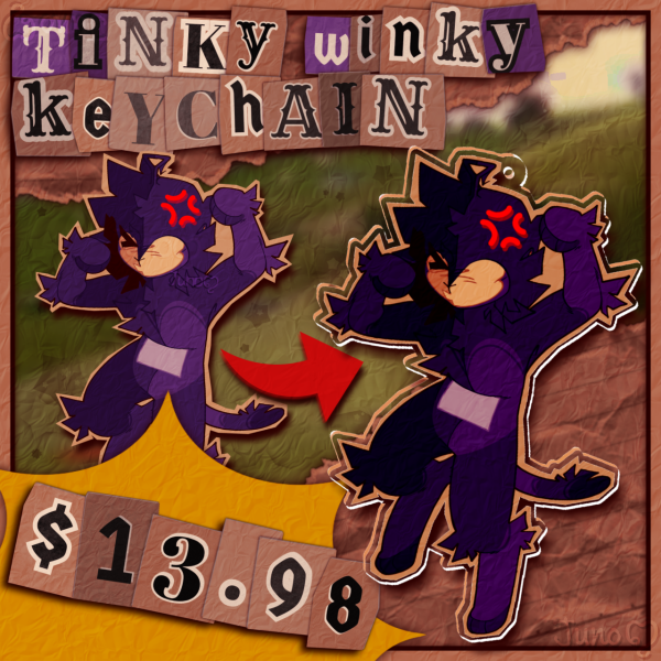 Tinky Winky Keychain