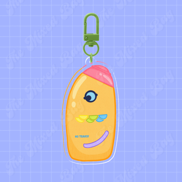 NO TEARS! Just Pride. Nostalgic Shampoo Keychain