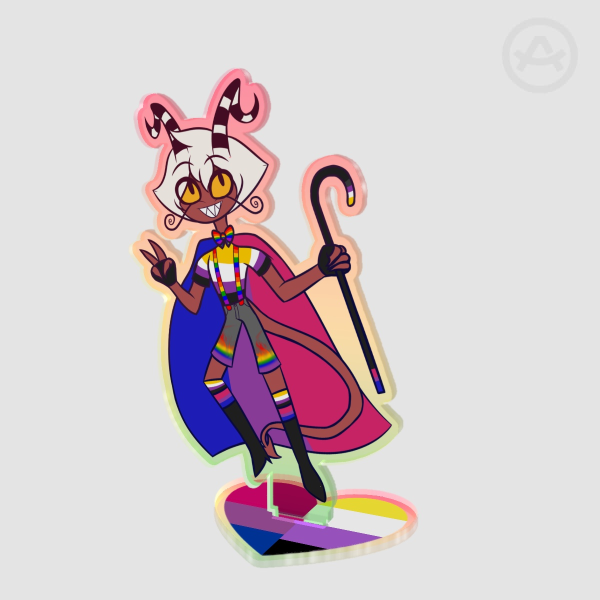 Wally Wackford Pride Colored Edge Acrylic Standees