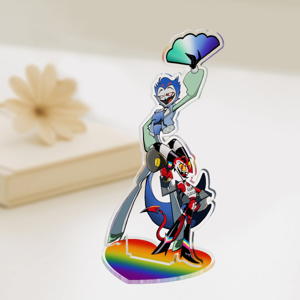 Hellaverse Pride Month Acrylic Standees
