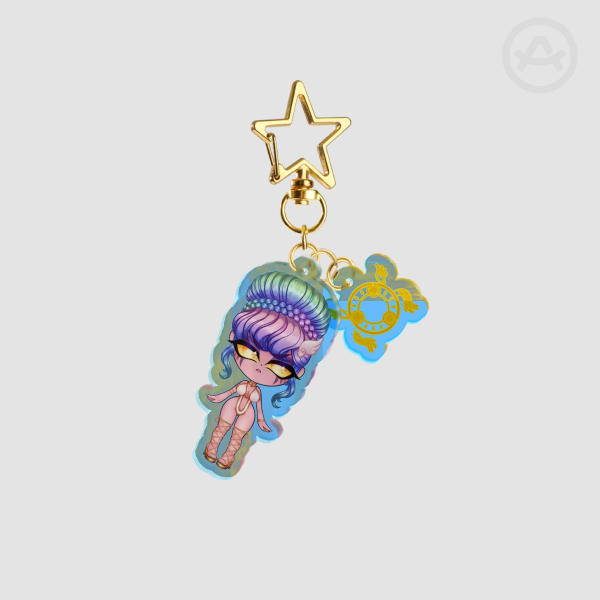 Chibi Hunies - Moxie Summer Keychain with Smoothie Charm (V2)