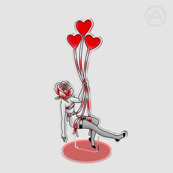 Rose Heart Swing Standee