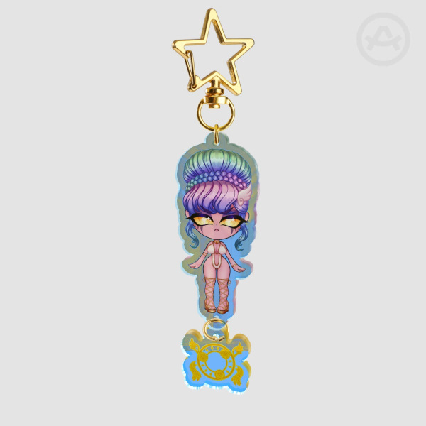Chibi Hunies - Moxie Summer Keychain with Smoothie Charm (V1)