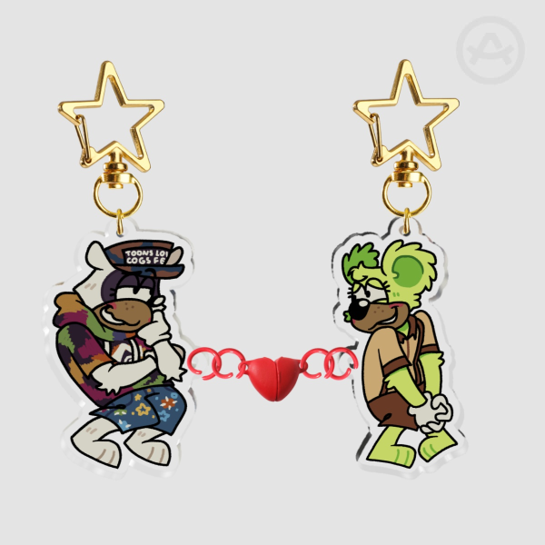 Reid Stock/Lynn Decisive - Acrylic Magnet Keychain