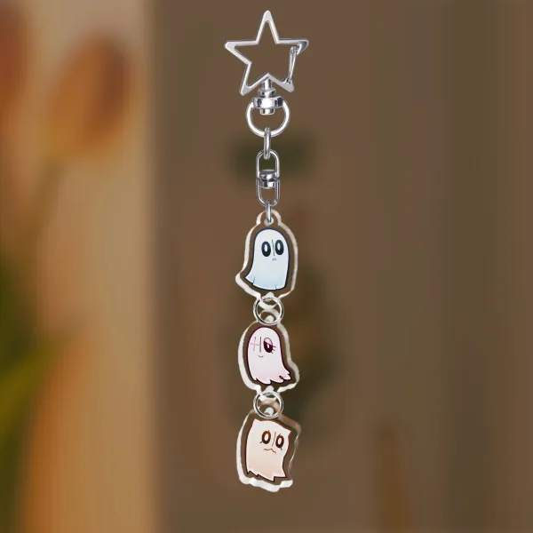 Ghost Family Acrylic Keychain