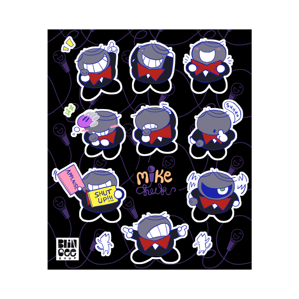 Small Mike Sticker Sheet