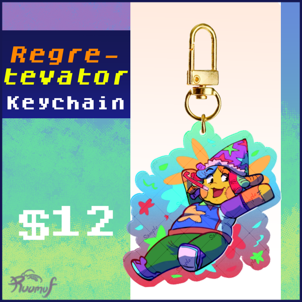 Regretevator Poob Keychain