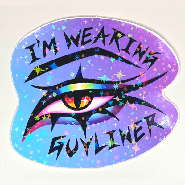 Guyliner - Dorian Electra Sticker Holographic Star (3 Inches)