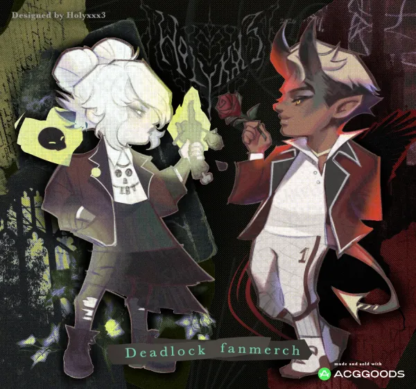 Deadlock Apollo and Graves, GoldenGraves, Necrofencer ship keychain